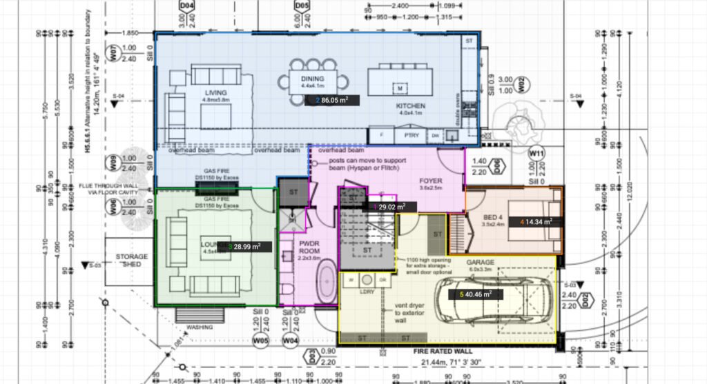 measure floor plan area