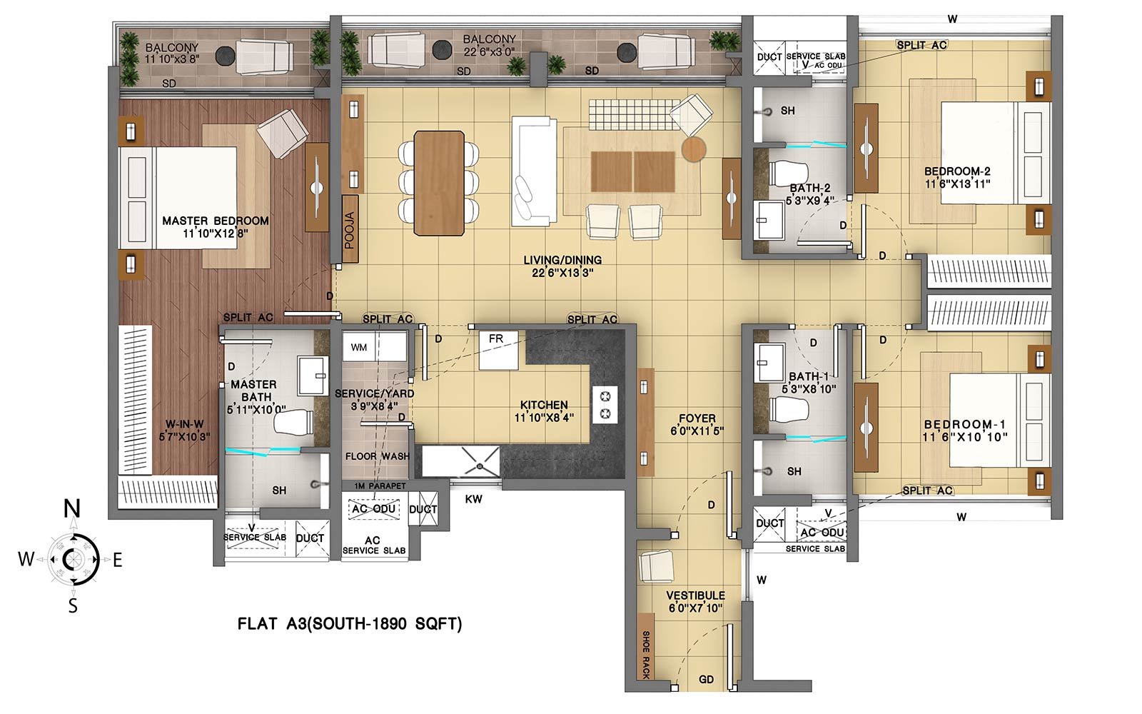 what is ODU floor plan?