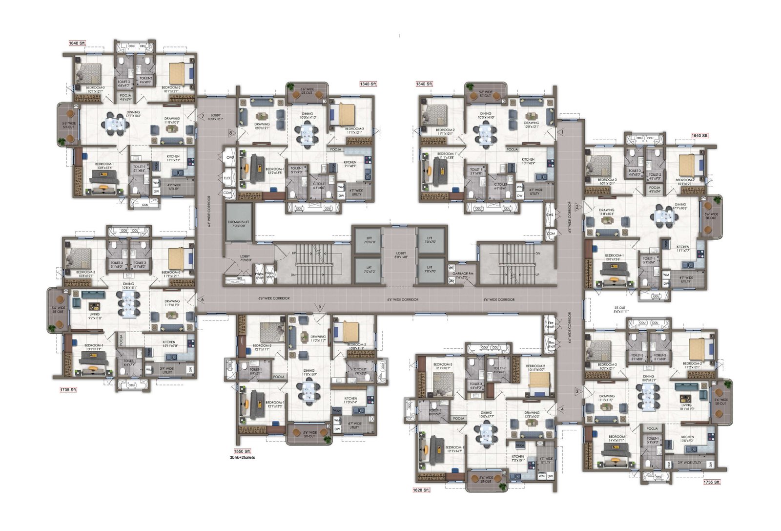 what is ODU floor plan?