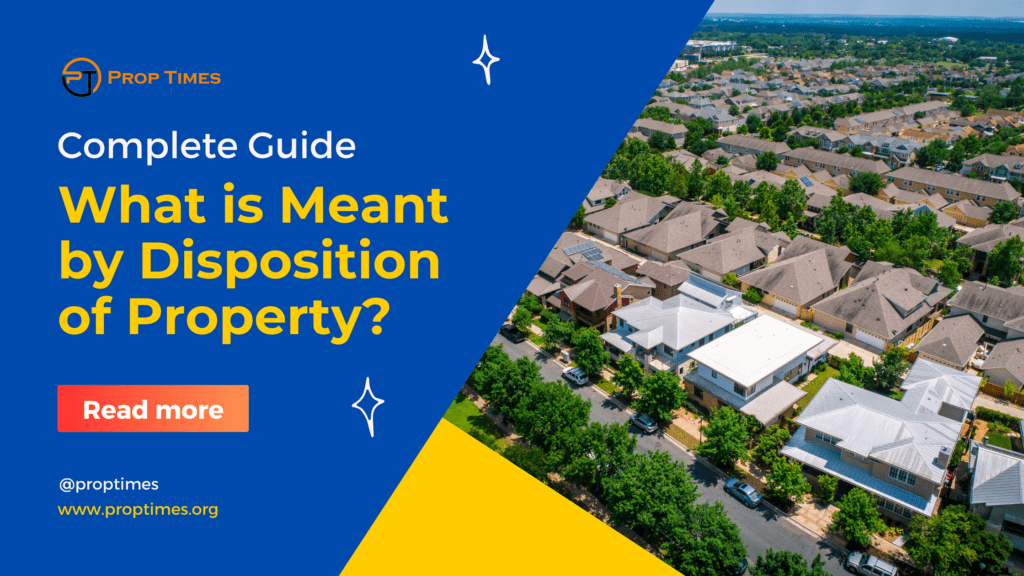 what is meant by disposition of property